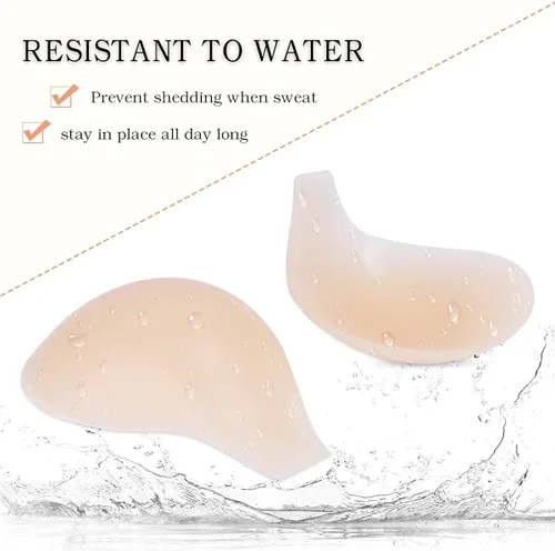 Vista 5 de Sujetador adhesivo sin espalda reutilizable y pegajoso para levantar invisible de silicona para levantar los senos sin espalda brasier invisible