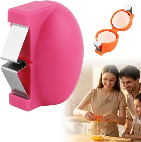 Vista 13 de Abridor de cáscara de huevo, herramienta de acero inoxidable, separador de huevos multifuncional para huevos crudos y duros, pelador de huevos