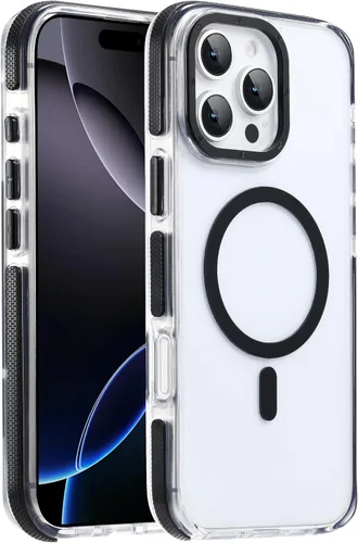 Vista 47 de Funda magnética para iPhone Air con protector de lente de cámara, protección grado militar de 10 pies, compatible con funda MagSafe Slim para iPhone