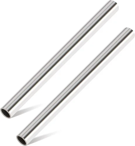Vista 9 de Livabber Tubo redondo de acero inoxidable 304, pared de 0.06 pulgadas x 12 pulgadas de largo, tubo soldable a prueba de óxido para construcción