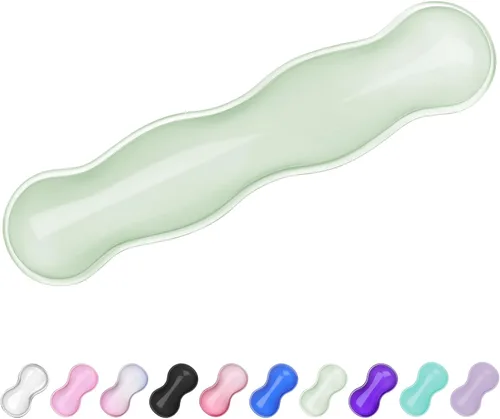 Vista 18 de Reposamuñecas de Gel para Teclado y Ratón, Reposamuñecas para Teclado, Soporte de Muñeca para Ratón, Alivio del Dolor, Toque Fresco, Antideslizante