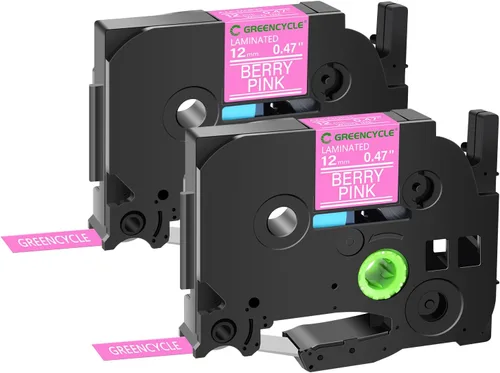 Vista 14 de GREENCYCLE Paquete de 2 cintas adhesivas compatibles con Brother P-Touch TZe-531 TZe531 TZ531 TZ-531 TZe TZ 0.472 in 0.47 pulgadas, cinta