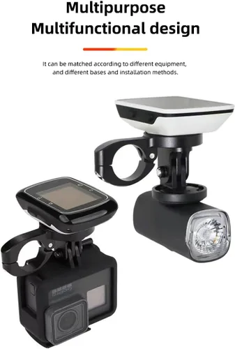Vista 2 de Soporte de computadora GPS para barras aerodinámicas, barras TT o tri barras para bicicletas de carretera y triatlón compatible con Garmin, Wahoo