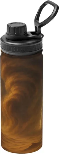 Vista 11 de Colorful Clouds Printed Insulated Water Bottle, 18oz Stainless Steel Funny Travel Mug, Leakproof Hot & Cold for Sports, Gym, Hiking