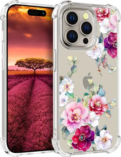 Vista 80 de Funda compatible con iPhone 15, bonita funda transparente para mujer, funda de silicona transparente para teléfono, color negro, tigre poderoso