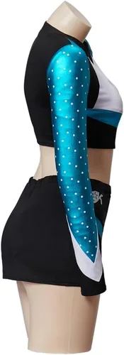 Vista 5 de Disfraz de animadora para mujer, disfraz de cosplay de Maddy, traje sexy de Halloween
