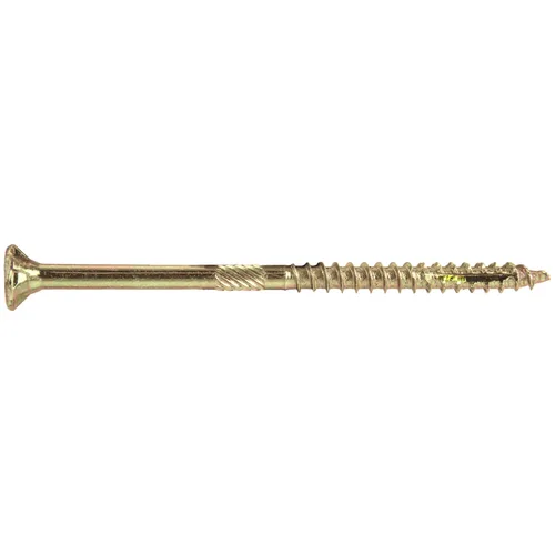 Vista 85 de 8 x 1 revestimiento exterior recubierto de bronce, tornillo de madera multiusos compatible con ACQ, cabeza plana Torx/Star Drive de 1 libra, 288