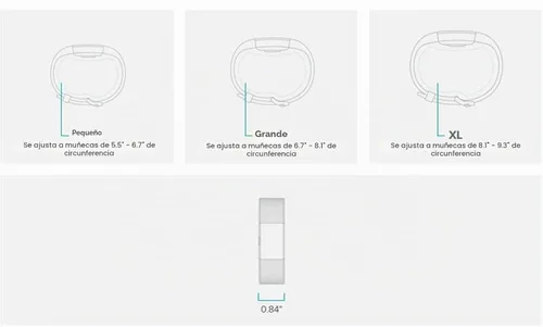 Vista 9 de 2 muñequeras Fitbit Charge de ritmo cardíaco + fitness, FB407SBUL, Azul, 1, 1