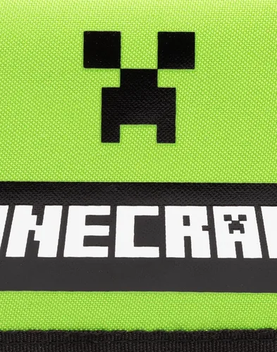 Vista 7 de Minecraft Billeteras Juego Negro O Verde Creeper Monedero Monedero Talla única, Verde