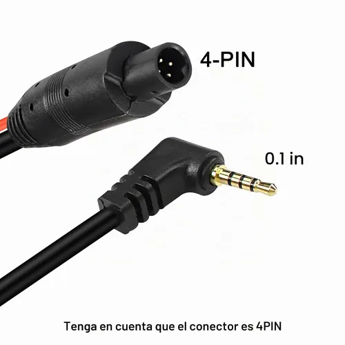 Vista 4 de MEIRYFA - Cable de cámara de visión trasera de 4 pines, cable de 4 pines macho a macho de 0.098 pulgadas, cable de extensión de espejo retrovisor