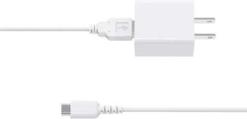 Vista 3 de HAUZIK Cargador USB dividido para DS Lite, adaptador de corriente alterna desmontable con cable USB, blanco, 3.9 pies
