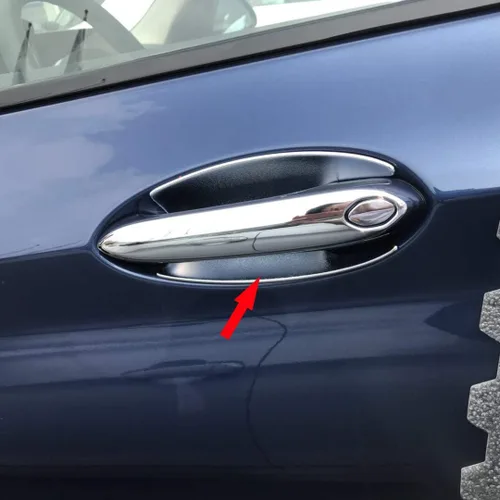 Vista 6 de Beautost Ajuste para manija de puerta cromada BMW X3 2018 2019 2020 2021 (cubierta del cuenco de la puerta)