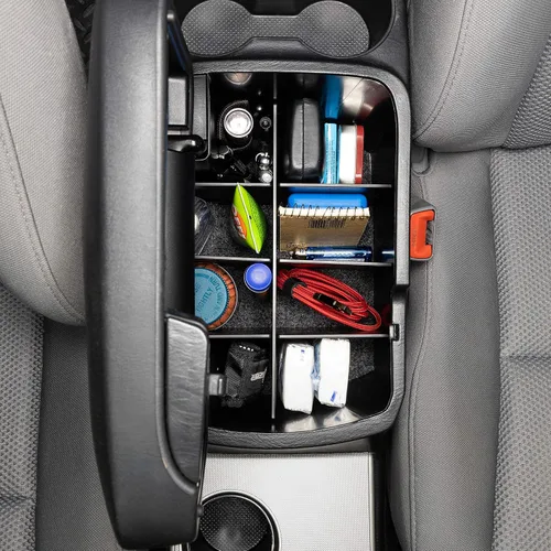 Vista 5 de Vehicle OCD - Divisor de consola central, bandeja y organizador de guantera para Toyota Tacoma (2005-2015) - Fabricado en Estados Unidos