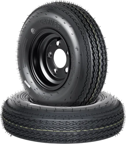 Vista 11 de Garvee 2-Pack 4.80-8 4.80x8 Trailer Tires with 8" Rims