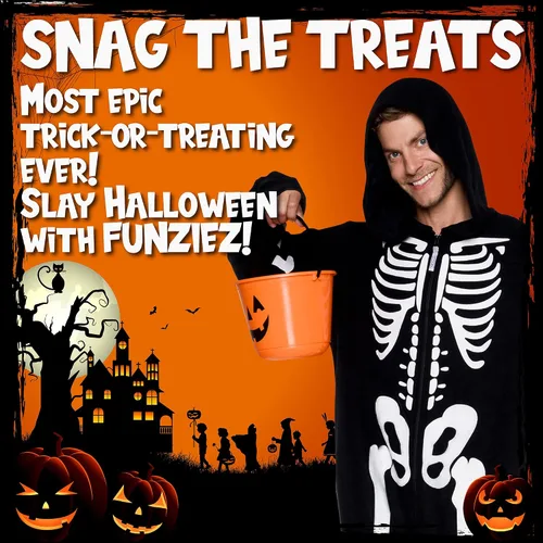 Vista 2 de Funziez! - Disfraz de animal de una pieza para adultos, diseño de felpa para Halloween, traje de cosplay de fruta para mujer y hombre