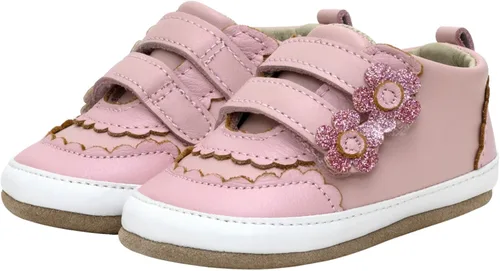Vista 7 de Robeez First Kicks - Zapatos y tenis unisex para bebés y niños pequeños Cuero Addie Taupe