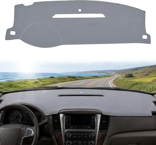 Vista 12 de Tapete para cubierta de salpicadero compatible con Chevy Silverado GMC Sierra 99-06, Chevy Suburban Tahoe GMC Yukon/XL 00-06, Chevy Avalanche 01-06