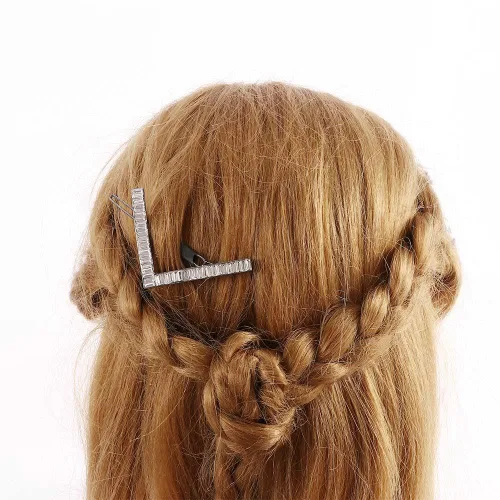 Vista 5 de Leadigol Horquillas Ornamento Cabello Cristal Mujeres Cubic Zircon Geométrico Accesorios para el Cabello