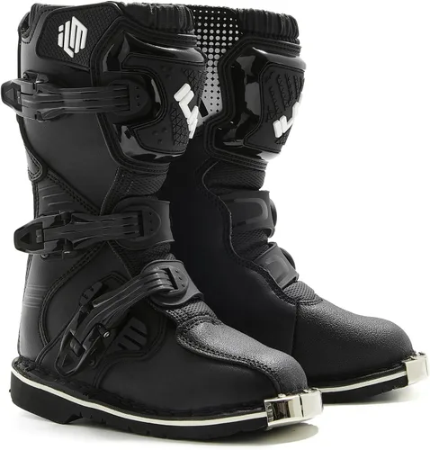 Vista 10 de ILM Botas de motocicleta impermeables ATV Motorcross Dirt Blike para hombres, modelo MX3