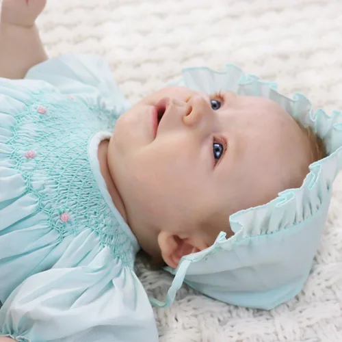 Vista 6 de Petit Ami Vestido de día para niña de obispo fruncido