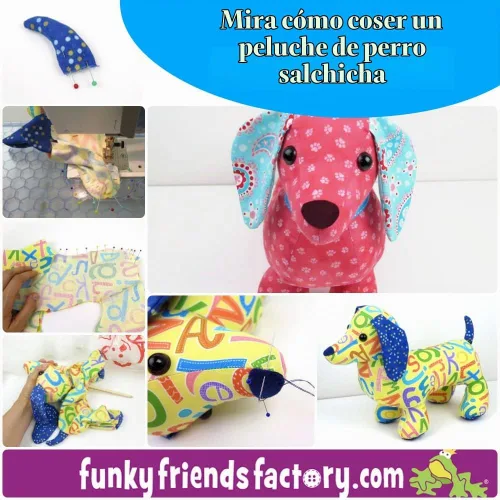 Vista 3 de FUNKY FRIENDS FACTORY Patrón de perro salchicha Digger & Dixie