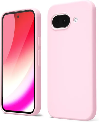 Vista 75 de oakxco para Google Pixel 6A Funda de teléfono de silicona líquida, diseño estético lindo y delgado para mujer y niña, cubierta de gel suave, lisa