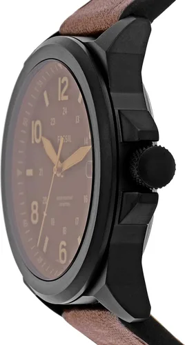 Vista 2 de Fossil Bronson Reloj casual de cuarzo para hombre con correa de acero inoxidable o cuero, Reloj cronógrafo Bronson
