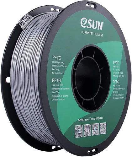 Vista 10 de eSUN – Filamento de impresora 3D PETG, 1.75 mm, color blanco, 1 kg (2.2 libras), sólido, opaco Blanco sólido