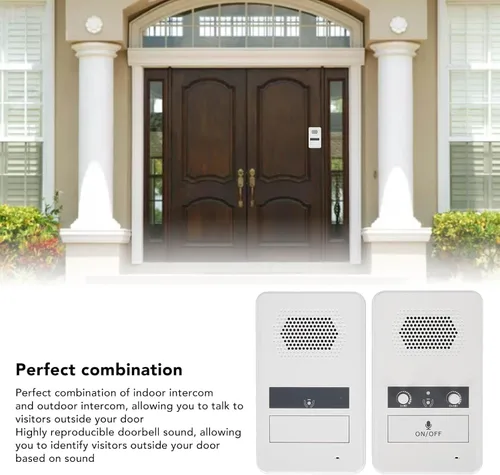Vista 3 de Sistema de intercomunicación para el hogar de dos vías de largo alcance Intercomunicador de ventana con altavoz ajustable 656 pies Rango extendido