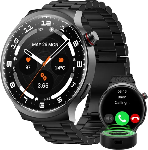 Vista 12 de AMAZTIM Reloj inteligente, reloj de fitness resistente, 5 ATM e IP69K Negro