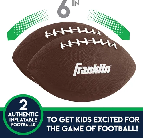 Vista 4 de Franklin Sports Juego de lanzamiento de objetivos de fútbol para niños, juguete inflable de tiro con mini pelotas de fútbol suaves - Divertido juego