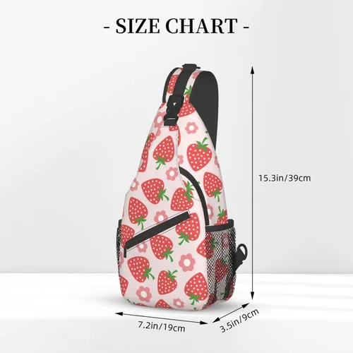 Vista 2 de Bolso bandolera para mujeres y hombres, mochila de viaje para senderismo, bolsa cruzada para el hombro, bolsa de pecho, casual, mochila deportiva