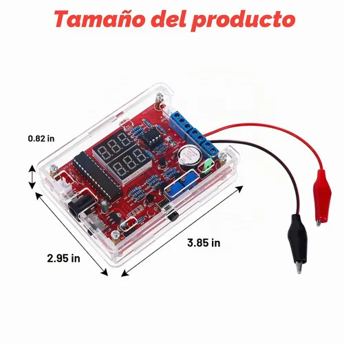 Vista 8 de MiOYOOW Kit de Práctica de Soldadura, Kit de Generador de Señal Ajustable PWM DIY, Probador de Voltaje y Corriente, Kit de Proyecto Electrónico, Kit