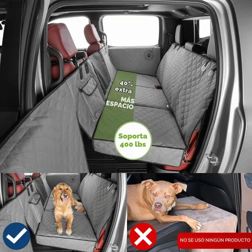 Vista 3 de Ruff Liners XL Back Seat Extender for Dogs - As Seen on Shark Tank Gris