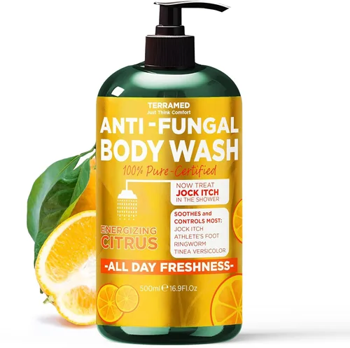 Vista 16 de Gel de baño antifúngico con aceite de árbol de té y aceite de limón Jabón antifúngico de 1% tolnafato ayuda a combatir la tiña, la picazón fornal