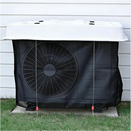 Vista 10 de Cubierta de aire acondicionado para unidad exterior, cubierta de malla para compresor de condensador de HVAC mini dividido, protege la bomba