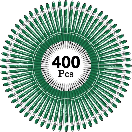 Vista 52 de Hasta 500 bolígrafos personalizados a granel con logotipo de mensaje de nombre comercial, bolígrafos grabados personalizados con lápiz óptico