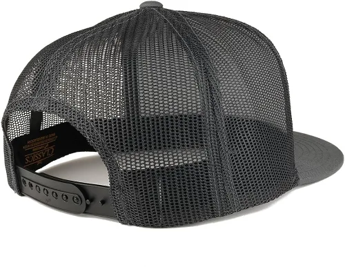 Vista 2 de Trendy Apparel Shop Old English Jalisco - Gorra de malla bordada en oro con 5 paneles