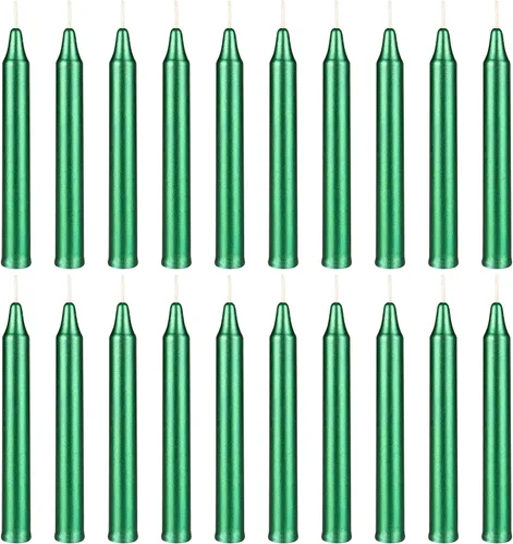Vista 28 de Mega Candles Mini vela de hechizo con carillón cónico, 20 unidades, 4 x 1/2 Surtido