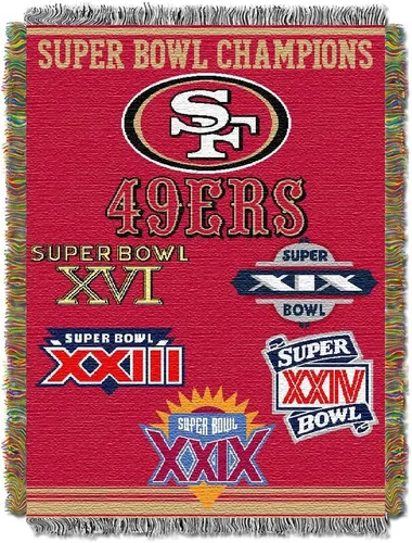 Vista 19 de Northwest NFL Woven Tapestry Wall Hanging, 48 x 60 Inches, Officially Licensed, Decorative Fringes