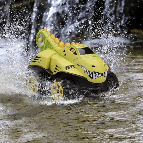 Vista 6 de Kid Galaxy anfibia RC Car Mega morfismo cocodrilo. Todo terreno Control Remoto Juguete, 49 MHz.
