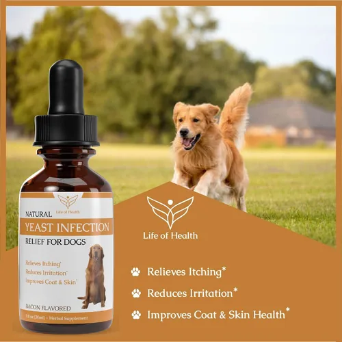 Vista 5 de Tratamiento natural de infección por levaduras para perros Ayuda a aliviar la picazón saludable, alivio de la inflamación, alivio de alergias