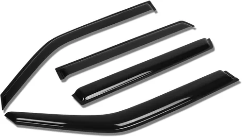 Vista 16 de Auto Dynasty 4 unidades de cinta en la visera de ventilación de ventana, deflector, protector de lluvia compatible con Nissan Maxima 2004-2008