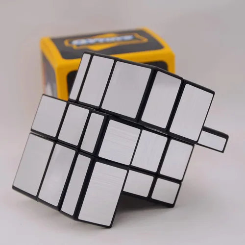Vista 6 de Bukefuno QY Toys - Espejo de 3 x 3 bloques de cubo plateado, rompecabezas mágico de 3 x 3 x 3 pulgadas, versión plateada