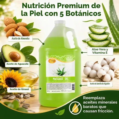 Vista 5 de SPA REDI Aceite de masaje profesional, hidratación profunda, 128 oz