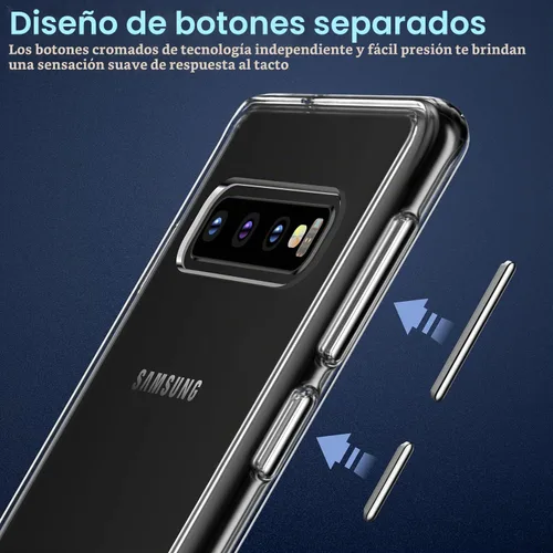 Vista 5 de Rayboen Funda para Samsung Galaxy S10+ Plus, transparente
