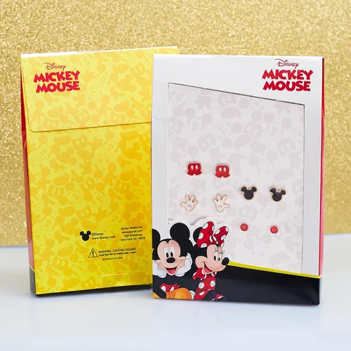 Vista 5 de Disney Mickey and Minnie Mouse Fashion Stud Earring Set - 345 Pairs Per Set