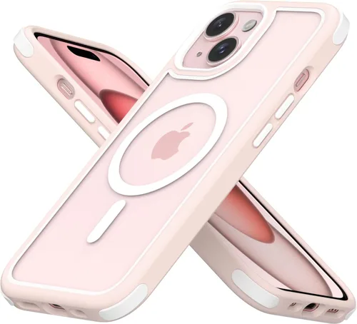Vista 18 de Mobnano Funda para iPhone 13 Pro, compatible con MagSafe, funda transparente con anillo magnético, diseño multicolor protector a prueba de golpes