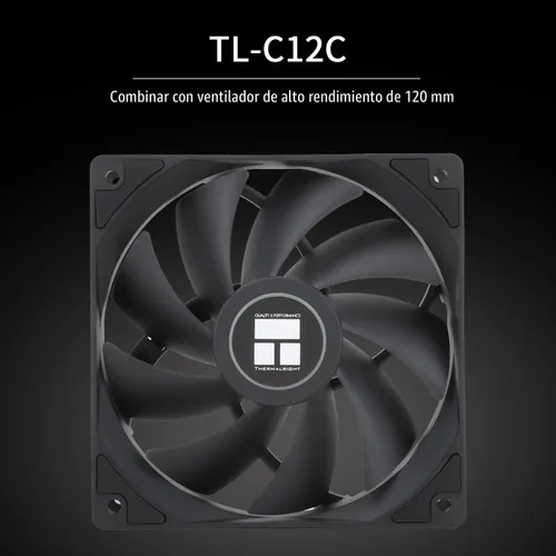 Vista 6 de Enfriador de CPU Thermalright Peerless Assassin 120 SE, 6 tubos de calor tecnología AGHP, ventiladores PWM duales de 120 mm, velocidad de 1550 RPM