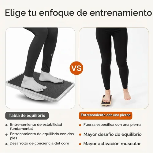 Vista 3 de StrongTek Ankle Mobility Board, Wooden Single-Leg Balance Trainer, Non-Slip